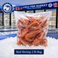 Bolsa de camarones rojos de 2 lb