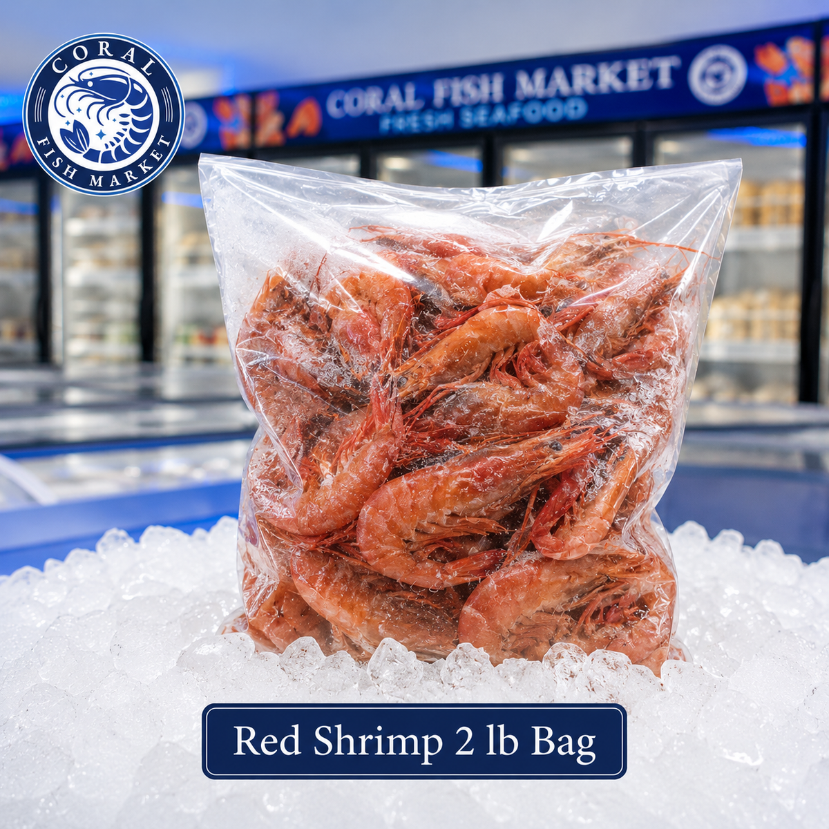 Bolsa de camarones rojos de 2 lb